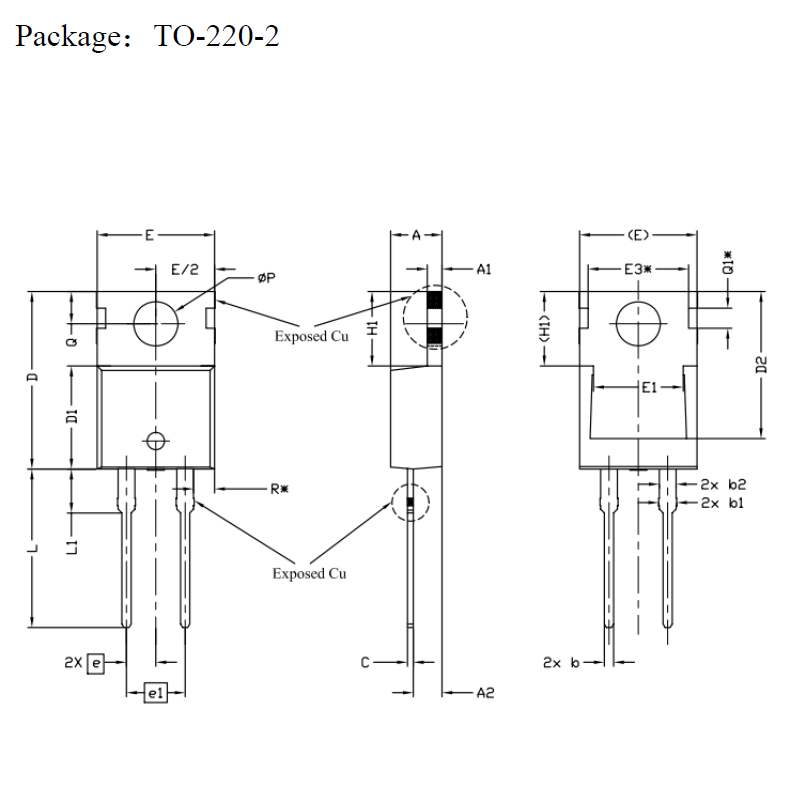 TD5G08120A TO-220-2 Silicon Carbide Schottky Diode