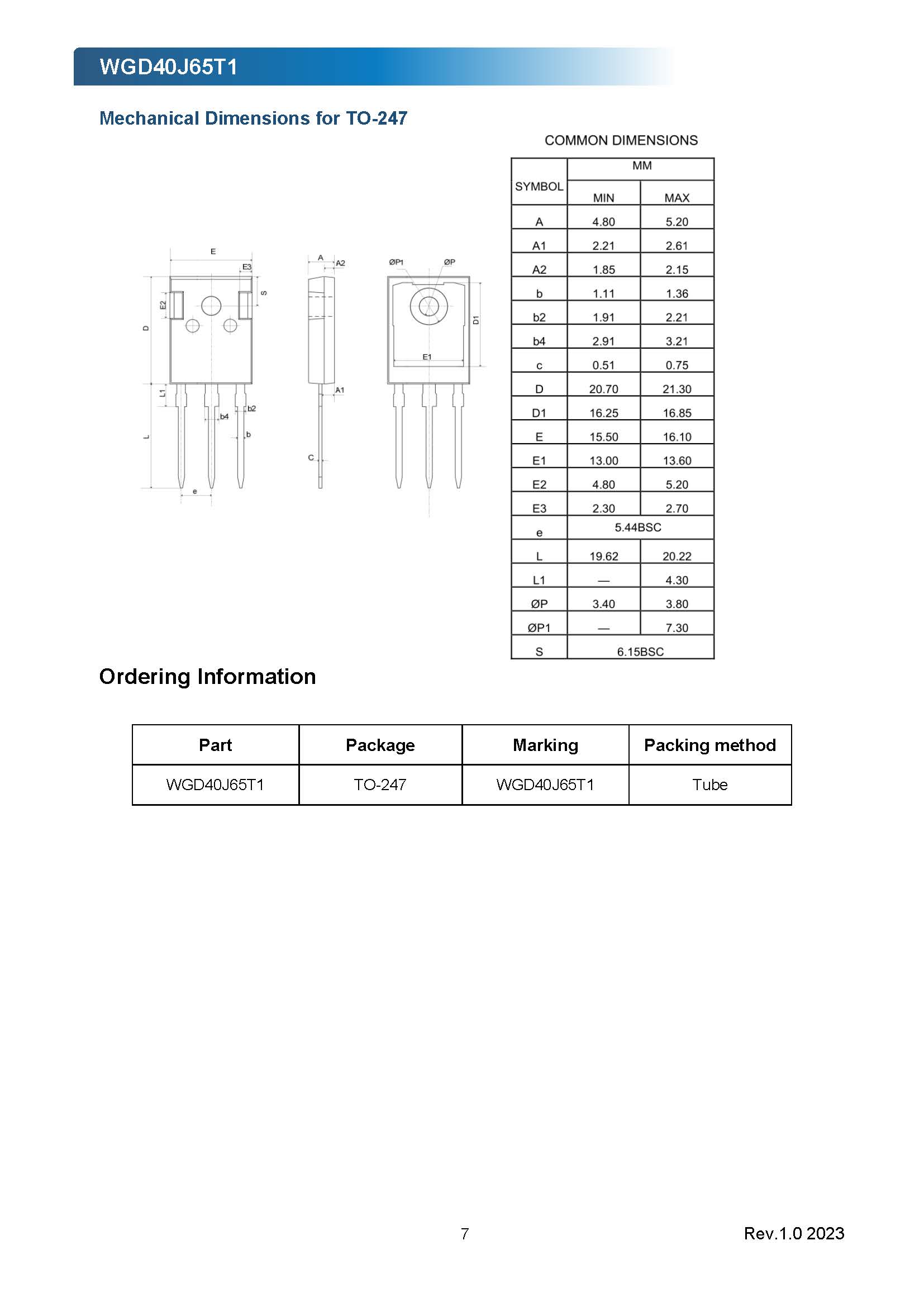 WGD40J65T1_Datasheet_V1_页面_7