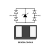 1-Line, Bi-directional, Ultra-low Capacitance Transient Voltage Suppressor, VBR: 7V, IT: 1mA, VRWM: 5V, fetures, applications, DFN1006-2L, SESDSLC5V0LB