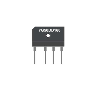 Bridge Rectifiers, VRM: 1600V, Io: 50*2A, IFSM: 600A, fetures, applications, PB, YG50DD160