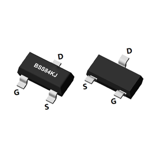 P-Channel Enhancement Mode Field Effect Transistor, VDSS: -60V, ID: -0.17A, PD: 0.15W, fetures, applications, SOT-23, BSS84KJ