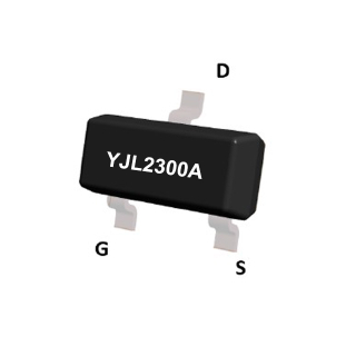 N-Channel Enhancement Mode Field Effect Transistor, VDSS: 20V, ID: 4.5A, PD: 1W, fetures, applications, SOT-23, YJL2300A