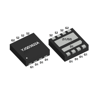 N-Channel and N-Channel Complementary MOSFET, VDSS: 30V, ID: 30/40A, PD: 17.3/20.8W, fetures, applications, DFN3030-8L, YJQD3622A