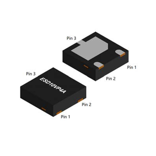 1-Line, Uni-directional, Transient Voltage Suppressor, VBR(min): 10.5V, IT: 1mA, VRWM: 10V, IPP: 205A, fetures, applications, DFN2020-3L, ESD10VP4A