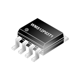 30V P-Channel Enhancement Mode Power MOSFET, VDS: -30V, ID: -11.5A, VGS: -1.5A, fetures, applications, SOP-8L, WMS12P03T1