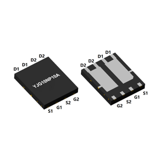 N-Channel and P-Channel Complementary MOSFET, VDSS: 100/-100V, ID: 10/-18A, PD: 30/72W, fetures, applications, DFN5060-8L, YJG10NP10A