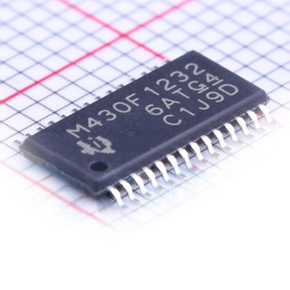 8MHz MCU with 8KB flash memory, 256B SRAM, timer, 10 bit ADC, and SPI/UART, TSSOP-28, MSP430F1232IPWR