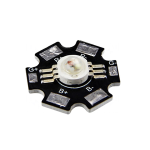 Power LED / STAR / RGB / 140&deg; / &lambda;d: 467nm,523nm,622nm / P: 3W; &Oslash;22.5mm / M018001MA3PZ