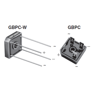 Low thermal resistance Bridge Rectifiers, VRM: 50V, Io: 50A, IFSM: 500A, fetures, applications, GBPC / GBPC-W, GBPC50005(W) THRU GBPC5010(W)