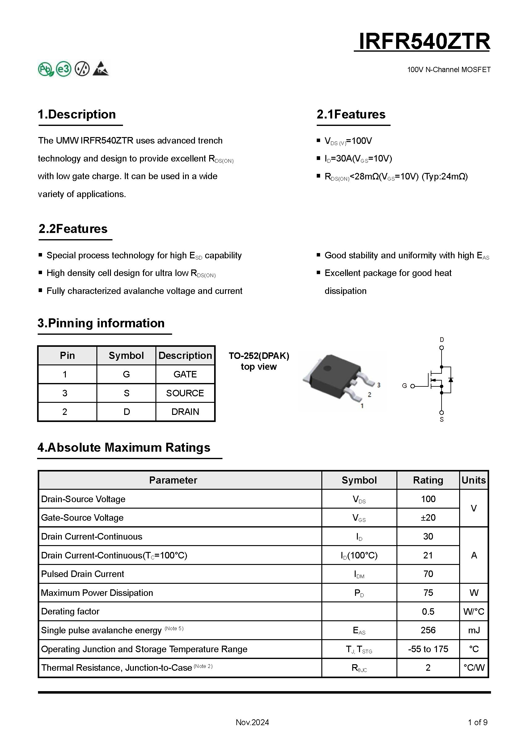 IRFR540ZTR-1_页面_1