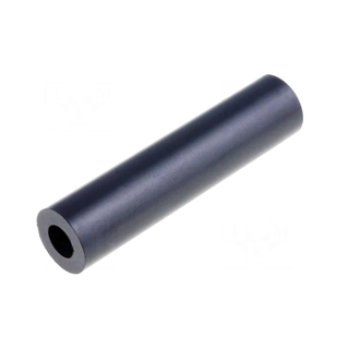 Spacer sleeve / cylindrical / polyamide / L: 20mm / Øout: 10mm / black / 3810/6.2X20