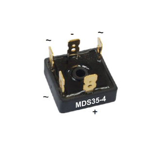 Three Phase Bridge Rectifiers, VRM: 400V, Io: 35A, IFSM: 400A, fetures, applications, MDS35, MDS35-4 THRU MDS35-16