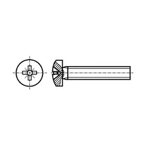 Screw / M3x6 / 0.5 / Head: cheese head / Pozidriv / PZ1 / steel / DIN 7985A / 5002028