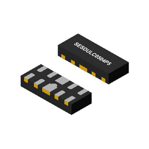 4-Line, Uni-directional, Ultra-low Capacitance,Transient Voltage Suppressor, VBR: 6V, IT: 1mA, VRWM: 5V, fetures, applications, DFN2510, SESDULC0504P5